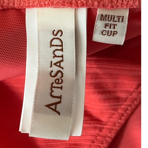 Artesands bathing suit Aria Botticelli one piece swim coral size 20 - Picture 6 of 9